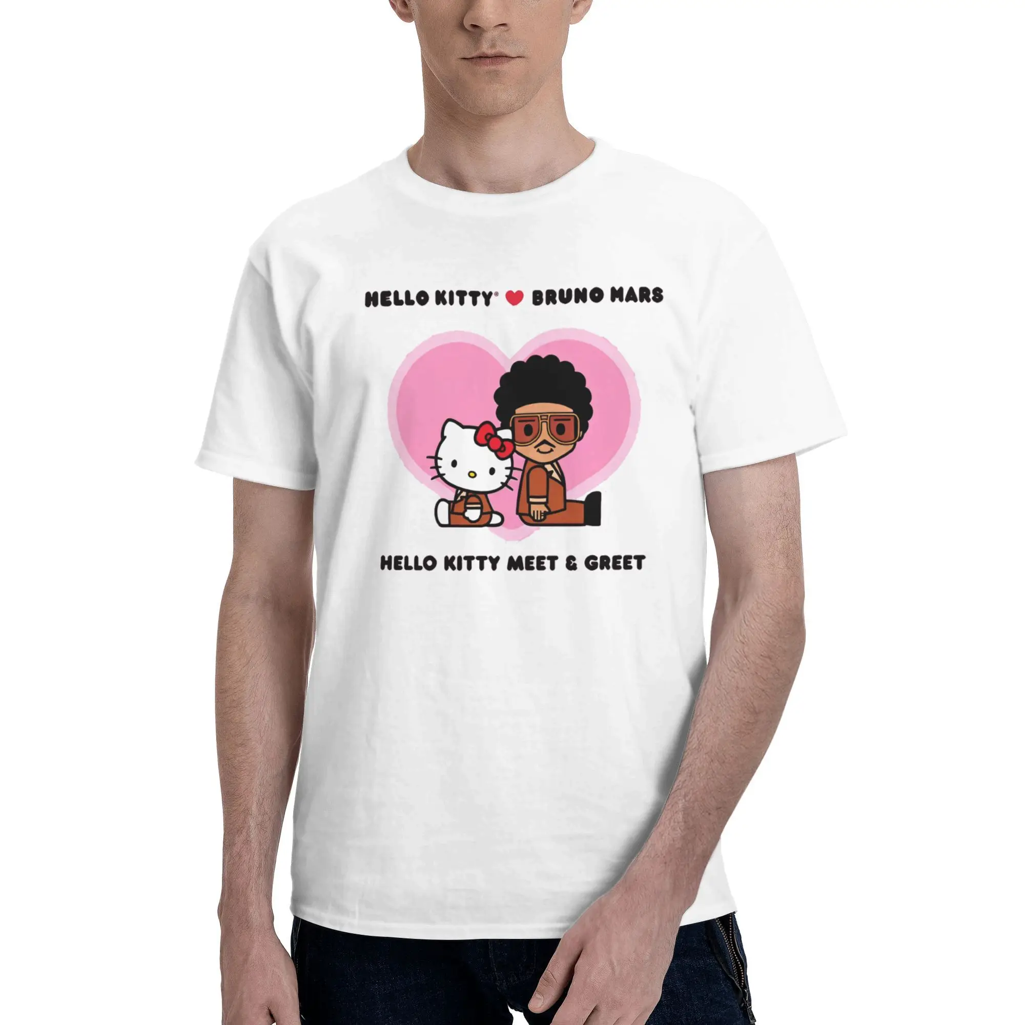 Bruno Mars Hello Kitty T-Shirts Men Novelty Pure Cotton Tee Shirt Crew Neck Short Sleeve T Shirts Birthday Gift Clothes
Bruno Mars Hello Kitty T-Shirts Men Novelty Pure Cotton Tee Shirt Crew Neck Short Sleeve T Shirts Birthday Gift Clothes