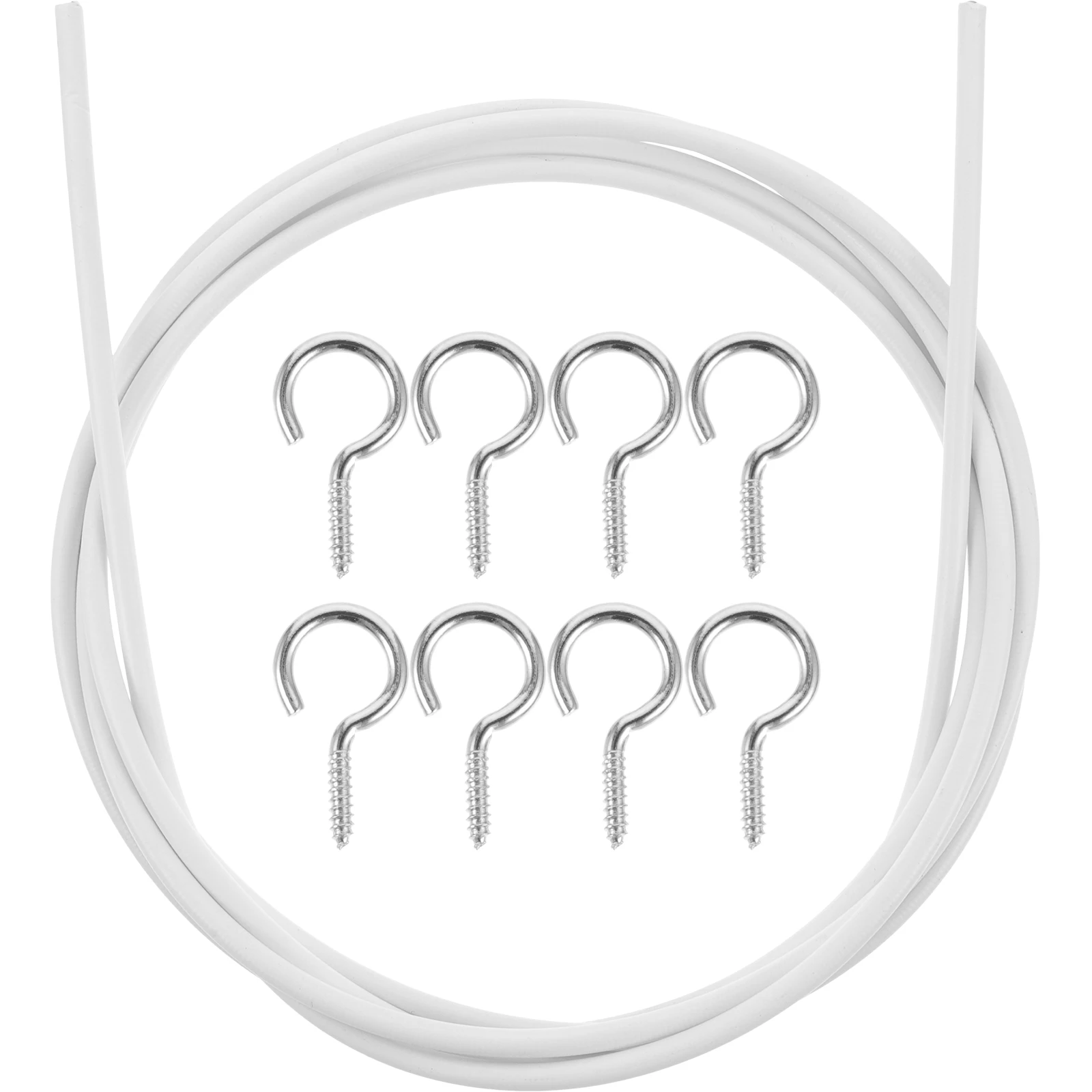 2 Sets Bolt Spring Rope Sheep Eye Circle Question Mark Hook Hanger Hooks Pvc Wire Curtain Hanging
2 Sets Bolt Spring Rope Sheep Eye Circle Question Mark Hook Hanger Hooks Pvc Wire Curtain Hanging
