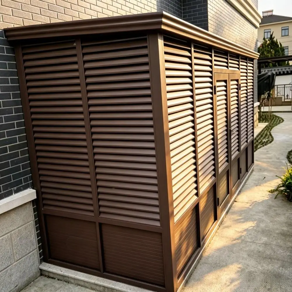 Custom Aluminum Storage Shed Powder Coated Waterproof Heavy Duty Outdoor Garden Utility House Weatherproof Tool Room Unit
Custom Aluminum Storage Shed Powder Coated Waterproof Heavy Duty Outdoor Garden Utility House Weatherproof Tool Room Unit