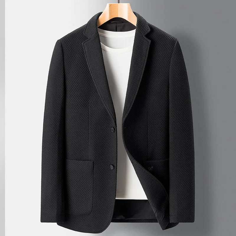 (119) Men's casual suit autumn and winter light luxury business single western knitted embroidered casual suit jacket
(119) Men's casual suit autumn and winter light luxury business single western knitted embroidered casual suit jacket