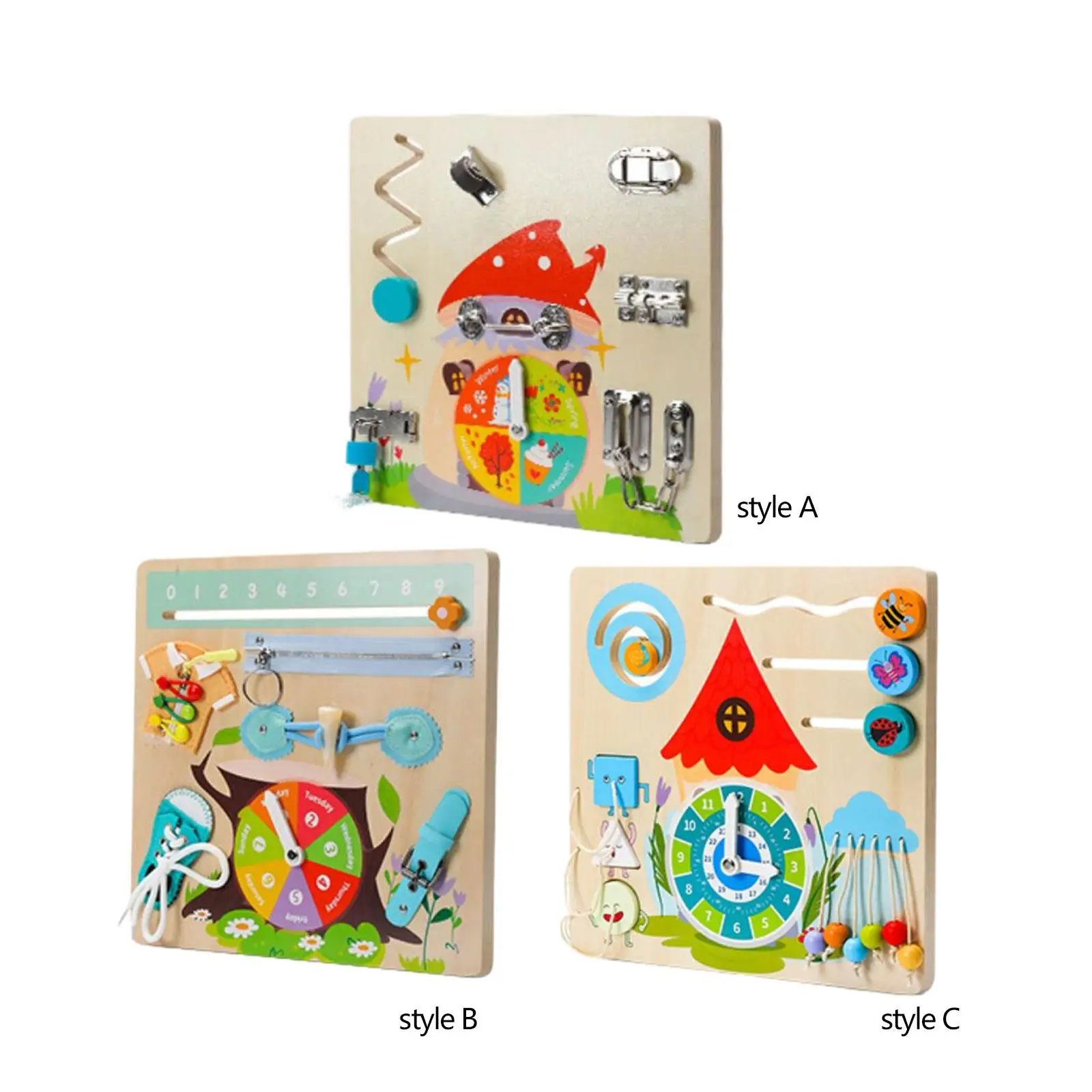 Wooden Busy Board Montessori Toy Hands on Ability Learning Board Sensory Toy for Kids Boys Girls Preschooler Plane Travel Toy
Wooden Busy Board Montessori Toy Hands on Ability Learning Board Sensory Toy for Kids Boys Girls Preschooler Plane Travel Toy