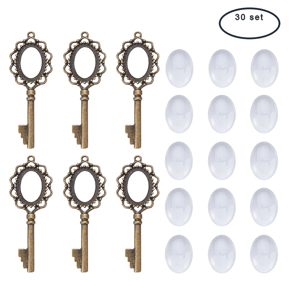 Pendant Making Sets with Alloy Flower Pendant Cabochon Bezel Settings and Glass Cabochons Bronze 14x9x3.5cm
Pendant Making Sets with Alloy Flower Pendant Cabochon Bezel Settings and Glass Cabochons Bronze 14x9x3.5cm