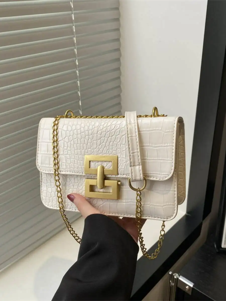 Faionable Women's Crossbody Bag Pure Color Crocodile Pattern Single oulder Chain Red Square Bag Handbag Ladies Purse
Faionable Women's Crossbody Bag Pure Color Crocodile Pattern Single oulder Chain Red Square Bag Handbag Ladies Purse
