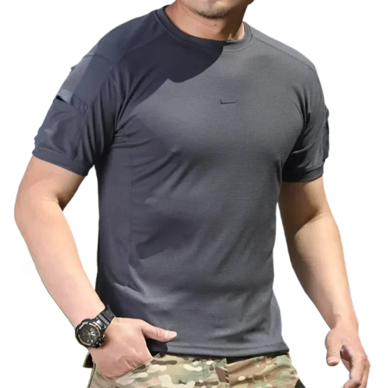 Tactical Short-sleeved Military Quick-drying T-shirt Summer Elastic Perspiration Clothes Half-sleeved Tactical Physical Training
Tactical Short-sleeved Military Quick-drying T-shirt Summer Elastic Perspiration Clothes Half-sleeved Tactical Physical Training