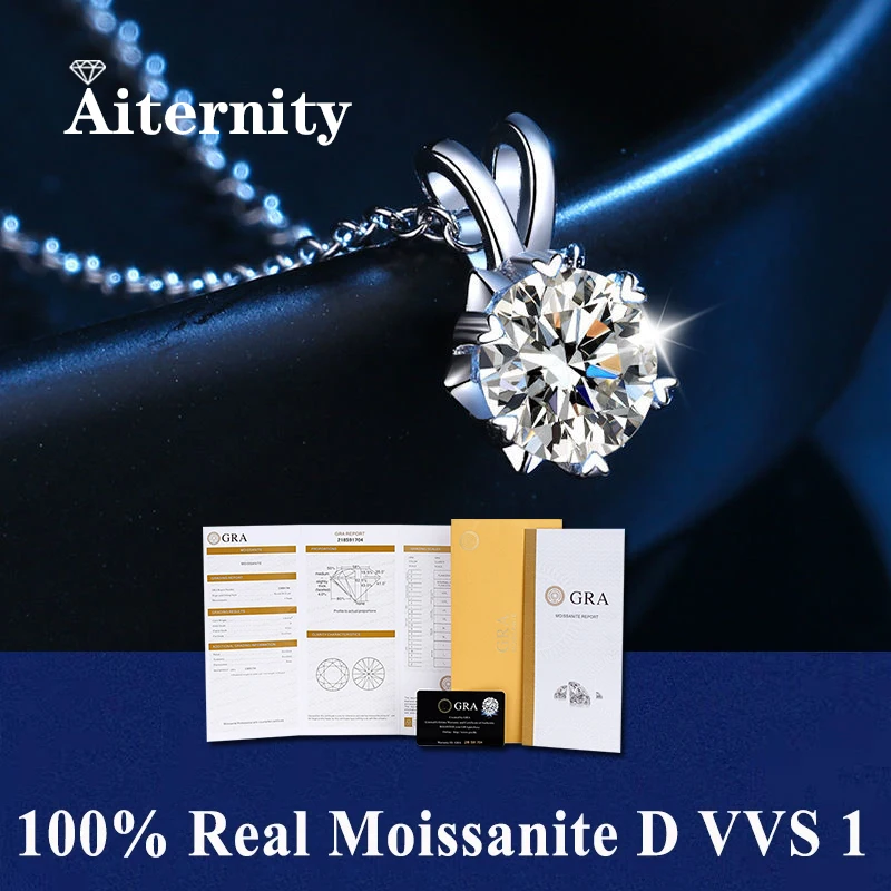 100% Real Moissanite Pendant Necklace D Color 1 Carat GRA Certificate for Women Wedding Bridal S925 Sterling Silver Fine Jewelry
100% Real Moissanite Pendant Necklace D Color 1 Carat GRA Certificate for Women Wedding Bridal S925 Sterling Silver Fine Jewelry