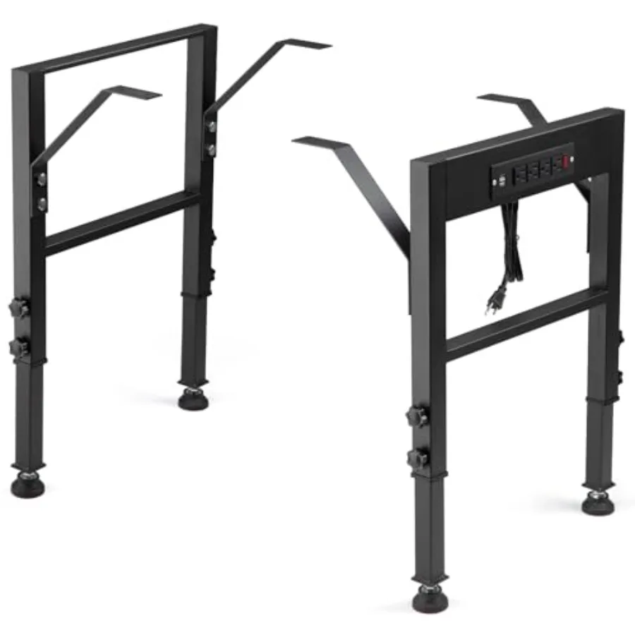 19.6-Inch Depth Workbench Frame Height Adjustable 28.5" to 33.8" Set of 4 Metal Table Legs with Floor Protectors Heavy Duty DIY
19.6-Inch Depth Workbench Frame Height Adjustable 28.5" to 33.8" Set of 4 Metal Table Legs with Floor Protectors Heavy Duty DIY