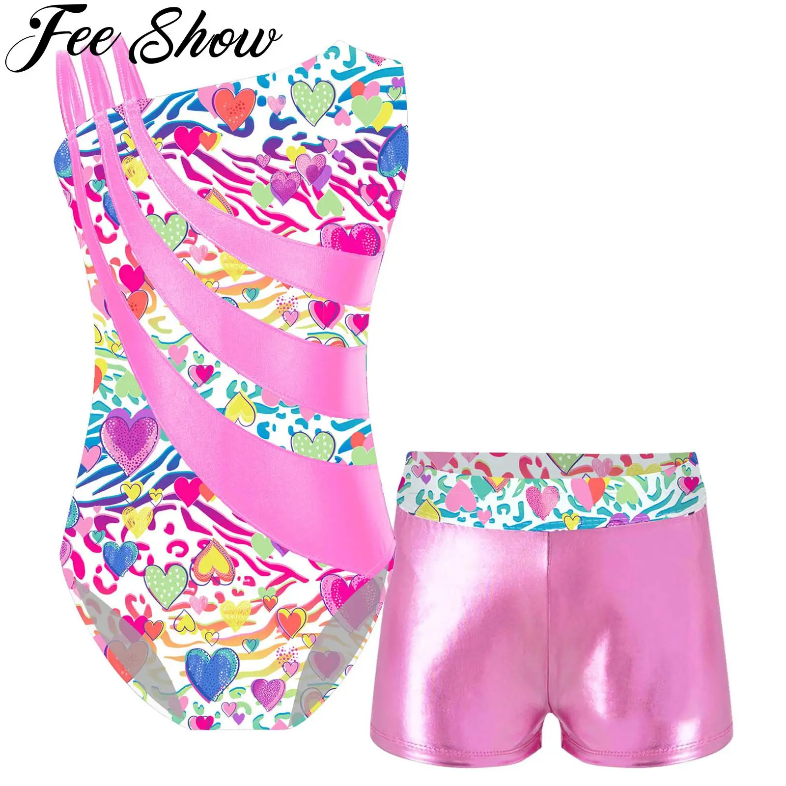 Children Girls Ballet Dance Sets Children Gymnastics Workout Stage Performance Dancewear Asymmetrical Straps Leotard with Shorts
Children Girls Ballet Dance Sets Children Gymnastics Workout Stage Performance Dancewear Asymmetrical Straps Leotard with Shorts