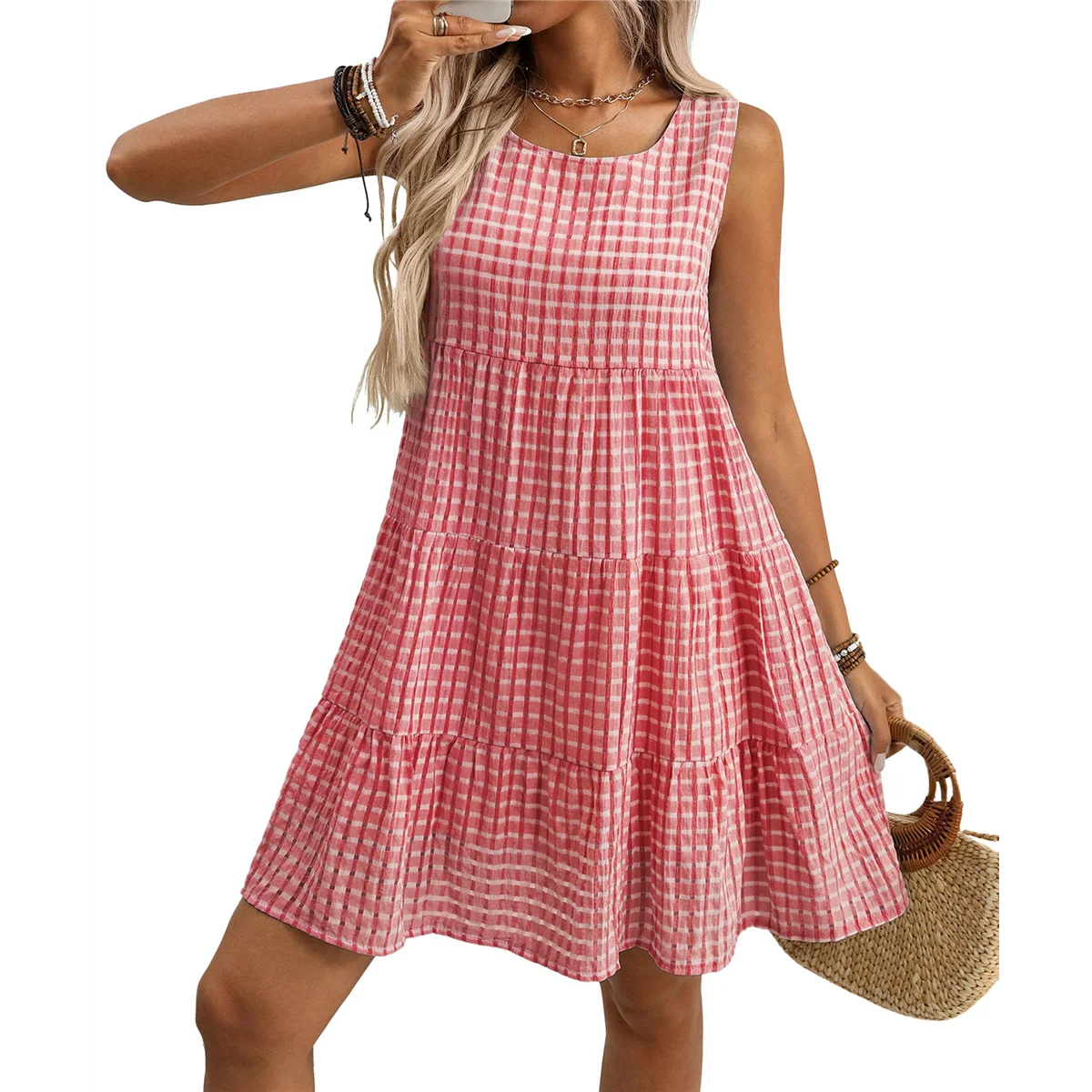 Summer Dresses for Women 2025 Loose Casual Sundresses Beach Cover Ups Flowing Sleeveless Dress Red XXL
Summer Dresses for Women 2025 Loose Casual Sundresses Beach Cover Ups Flowing Sleeveless Dress Red XXL