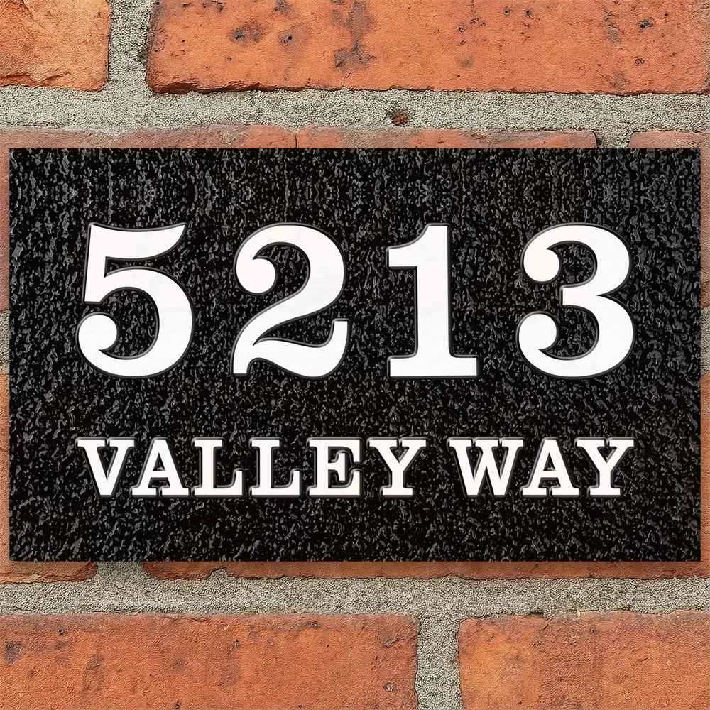 Personalized Modern Address Plaque Custom House Sign 3D Relief Entrance Sign With Street Name for Home Apartment Mailbox Office
Personalized Modern Address Plaque Custom House Sign 3D Relief Entrance Sign With Street Name for Home Apartment Mailbox Office