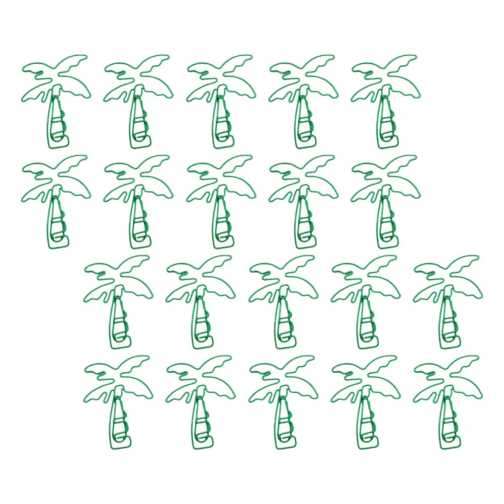 20 Pcs Coconut Tree Paper Clips Cute Metal Bookmark for Office School Planners Stationery Accessories
20 Pcs Coconut Tree Paper Clips Cute Metal Bookmark for Office School Planners Stationery Accessories