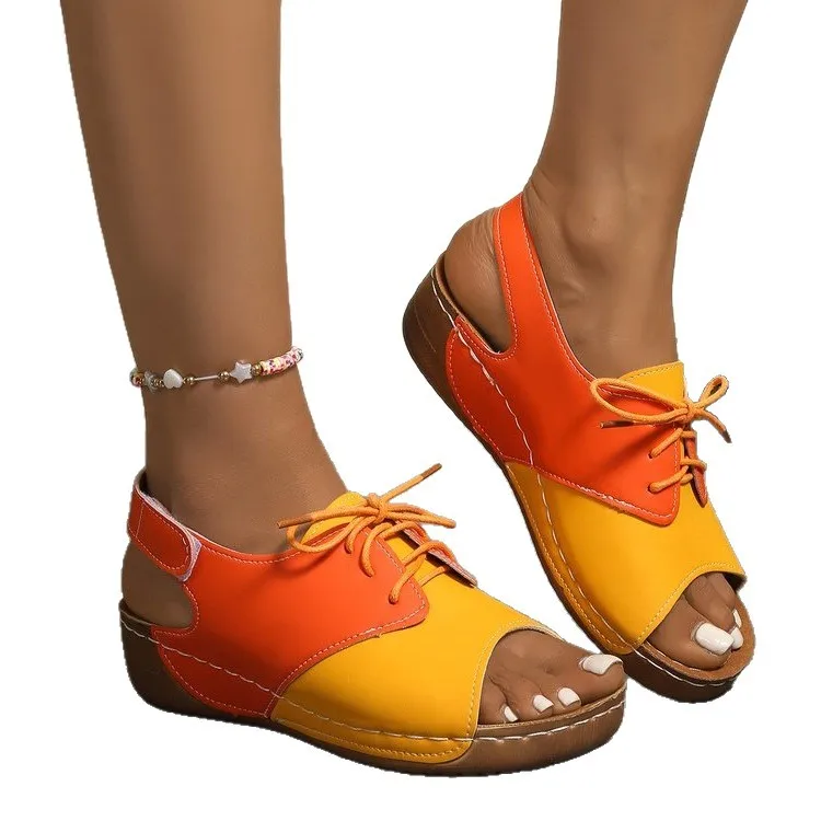 Women's platform sandals summer color mix sandals luxury designer casual women's beach sandals Roman women's shoes
Women's platform sandals summer color mix sandals luxury designer casual women's beach sandals Roman women's shoes