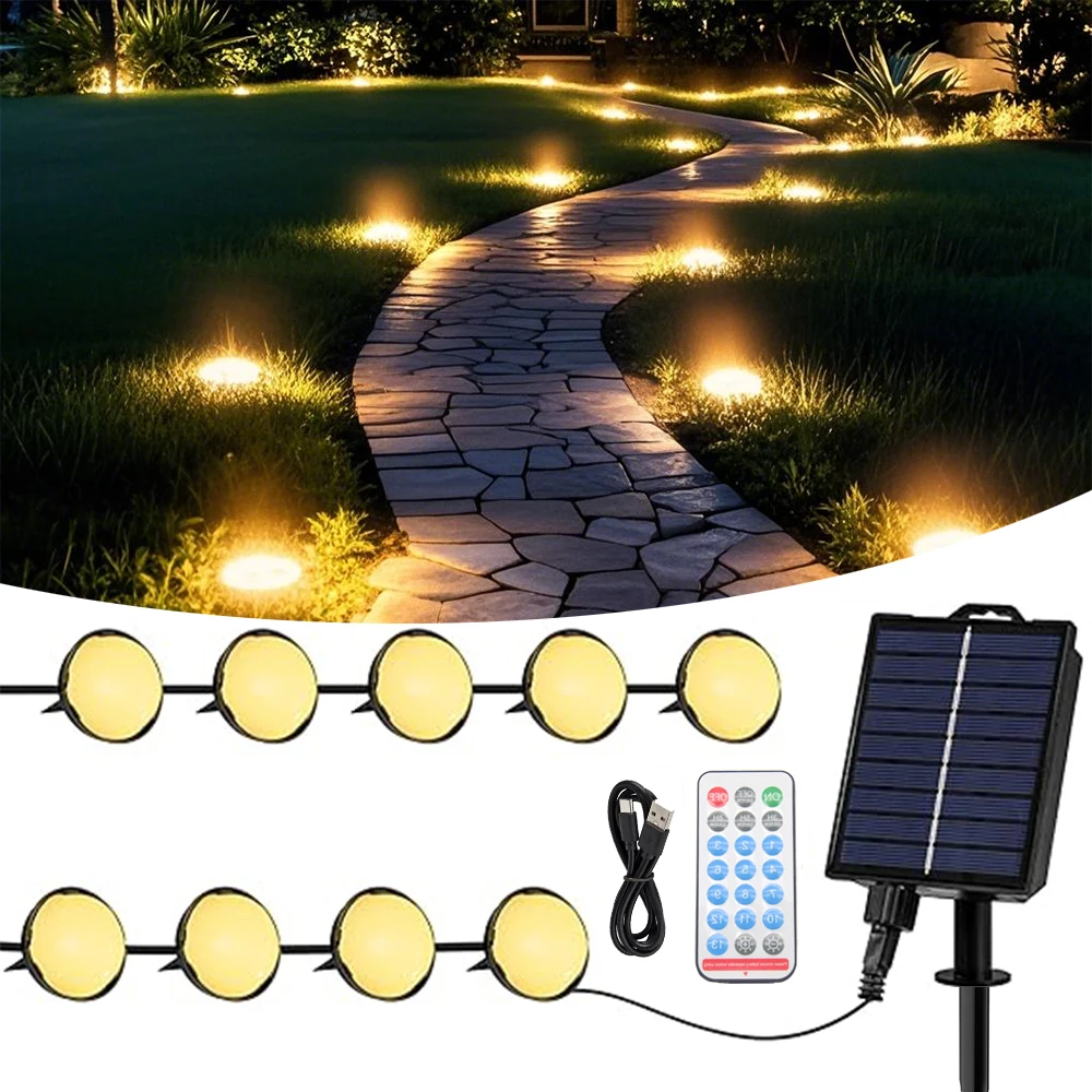 10M 25 LEDs Warm White Outdoor Landscape Lights for Patio Decorations Pathway Lawn Lights with Control Remote, IP67 Waterproof
10M 25 LEDs Warm White Outdoor Landscape Lights for Patio Decorations Pathway Lawn Lights with Control Remote, IP67 Waterproof