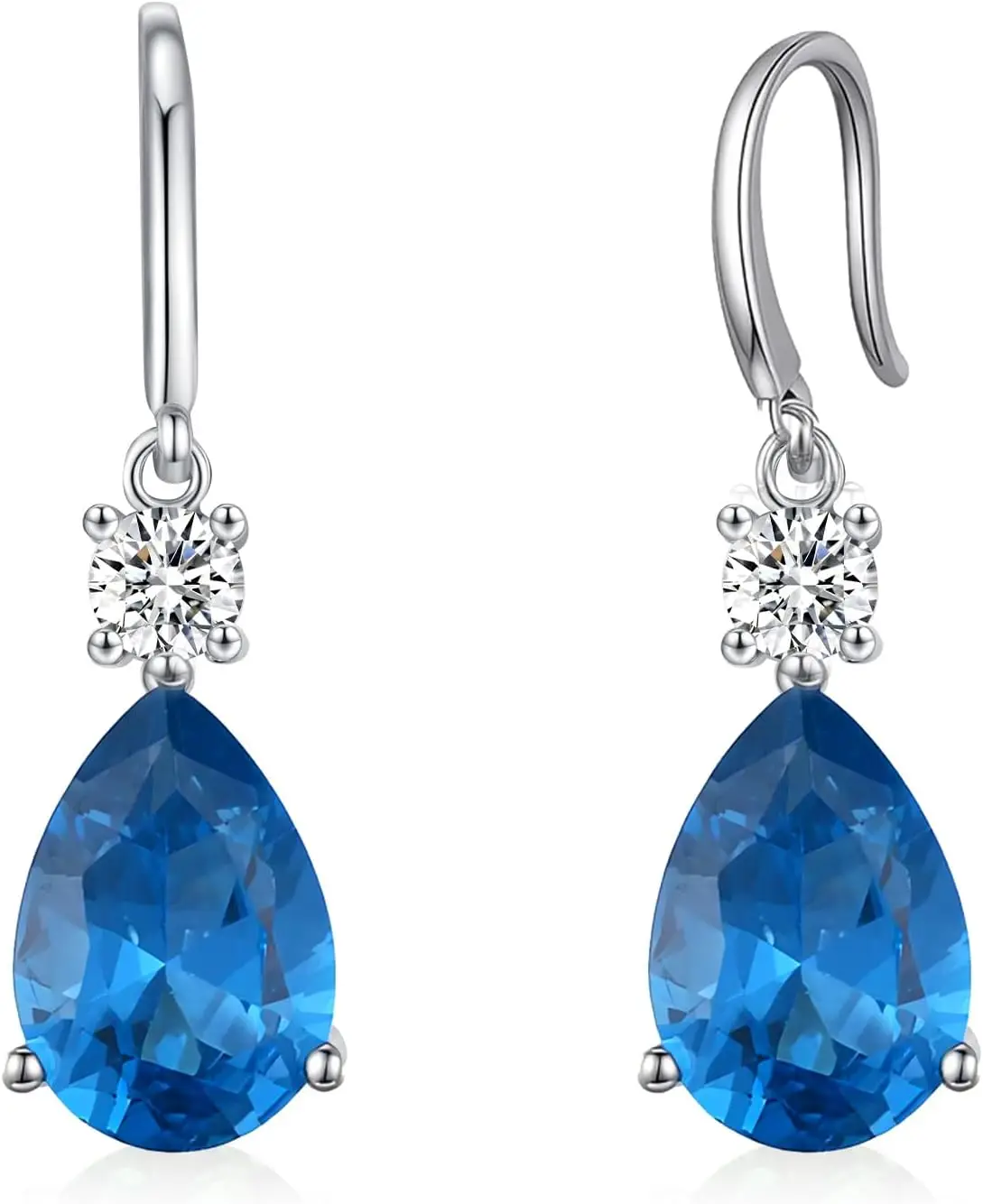 925 Sterling Silver Teardrop Dangle Earrings with Birthstone - Perfect Gift for Women, Mom, Girlfriend
925 Sterling Silver Teardrop Dangle Earrings with Birthstone - Perfect Gift for Women, Mom, Girlfriend