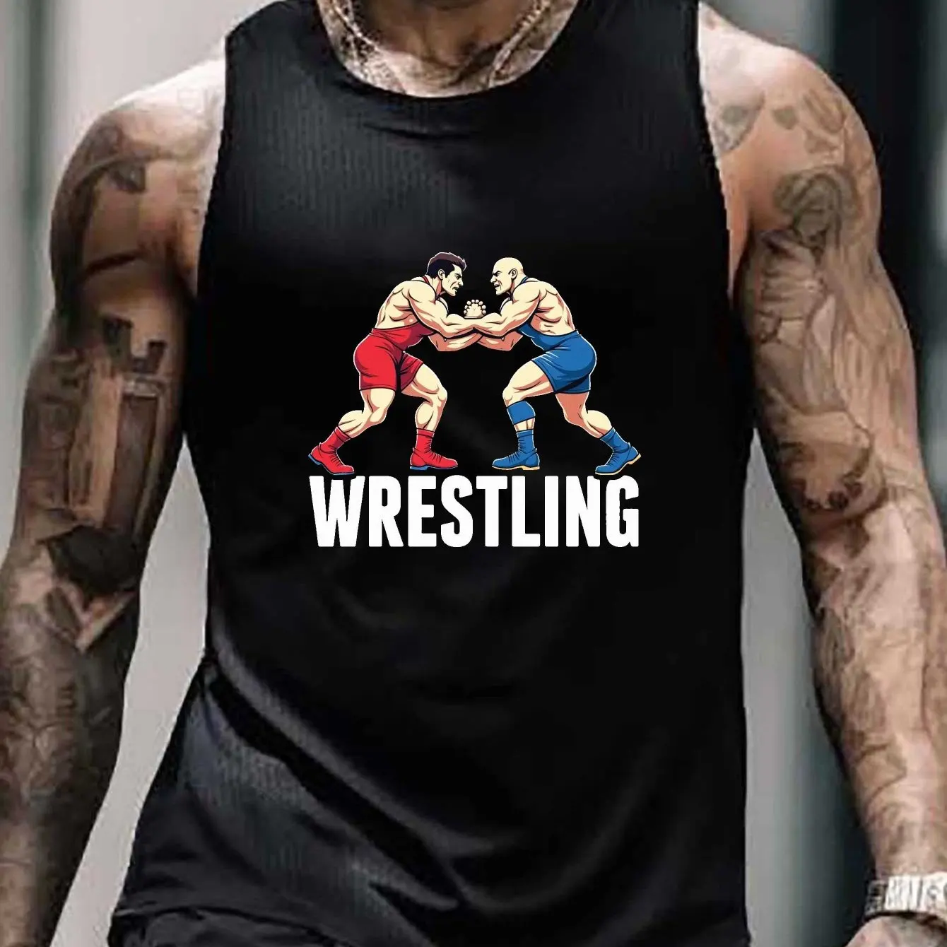 3D Wrestling Training Men's Vest Leisure Fashion Daily Sports Crew Neck Sleeveless T-shirt Summer Breathable Quick Dry Tank Tops
3D Wrestling Training Men's Vest Leisure Fashion Daily Sports Crew Neck Sleeveless T-shirt Summer Breathable Quick Dry Tank Tops