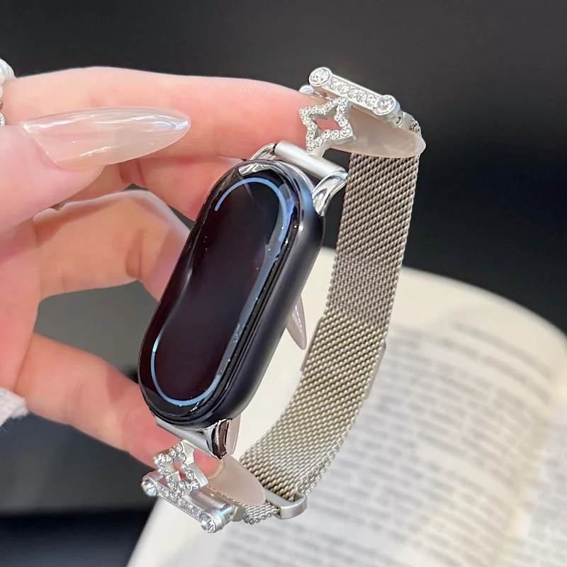 Cross star magnetic buckle strap suitable for Xiaomi Band 8Pro/9Pro,For Mi band 3/4/5/6/7,8/8NFC/9/9NFC/10/10NFC,For Redmi Watch
Cross star magnetic buckle strap suitable for Xiaomi Band 8Pro/9Pro,For Mi band 3/4/5/6/7,8/8NFC/9/9NFC/10/10NFC,For Redmi Watch