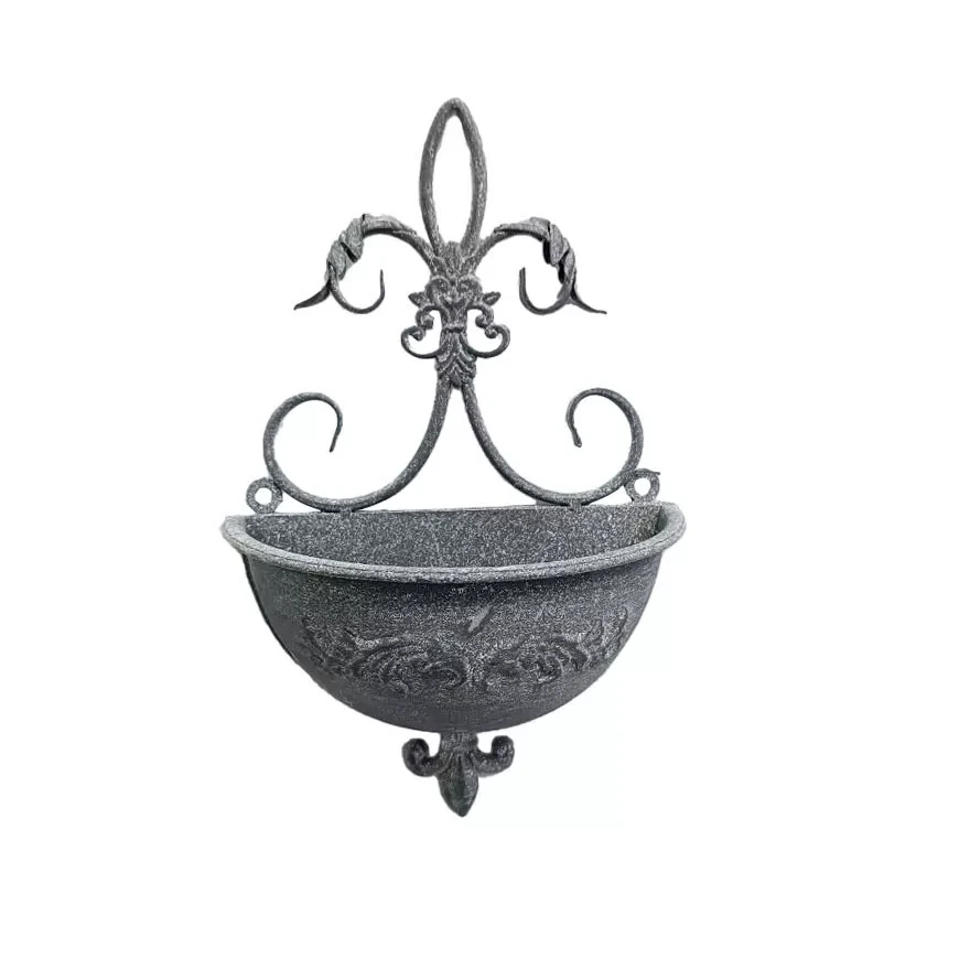 Vintage Gray Wall Hanging Metal Planter Rustic Wall Mount Flower Pot with Drainage Hole Farmhouse Garden Decor
Vintage Gray Wall Hanging Metal Planter Rustic Wall Mount Flower Pot with Drainage Hole Farmhouse Garden Decor