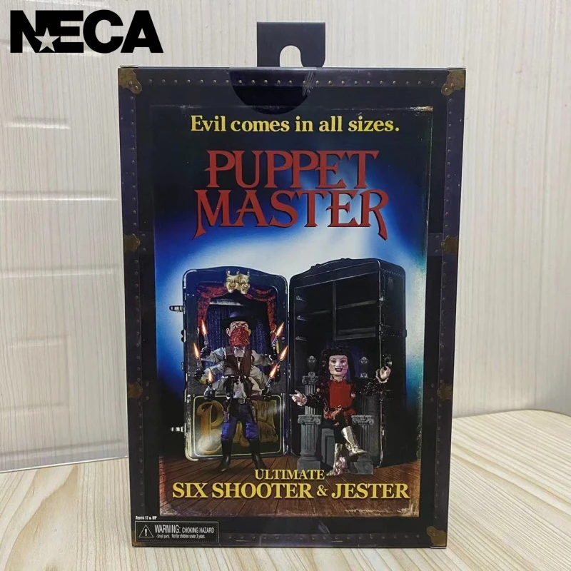 Authentic NECA 45495 Puppet Master Six Handed Gunner Joker Double Set Action Figure Collection Model Toy
Authentic NECA 45495 Puppet Master Six Handed Gunner Joker Double Set Action Figure Collection Model Toy