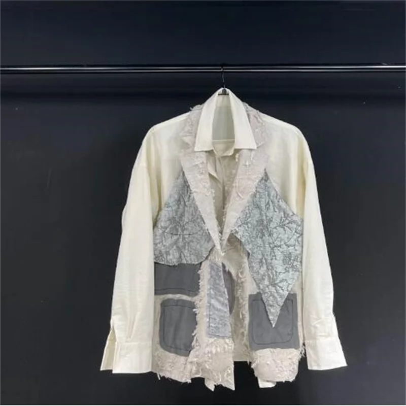 【custom Men's wear】High quality original design autumn and winter new linen fake 2 suits fashion casual shirt coat
【custom Men's wear】High quality original design autumn and winter new linen fake 2 suits fashion casual shirt coat
