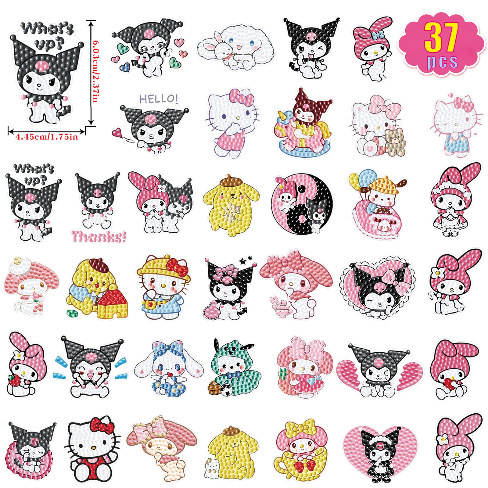 Diamond Painting DIY Anime My Melody Hello Kitty Handmade Point Drill Make Material Decorations Beneficial for Concentration
Diamond Painting DIY Anime My Melody Hello Kitty Handmade Point Drill Make Material Decorations Beneficial for Concentration