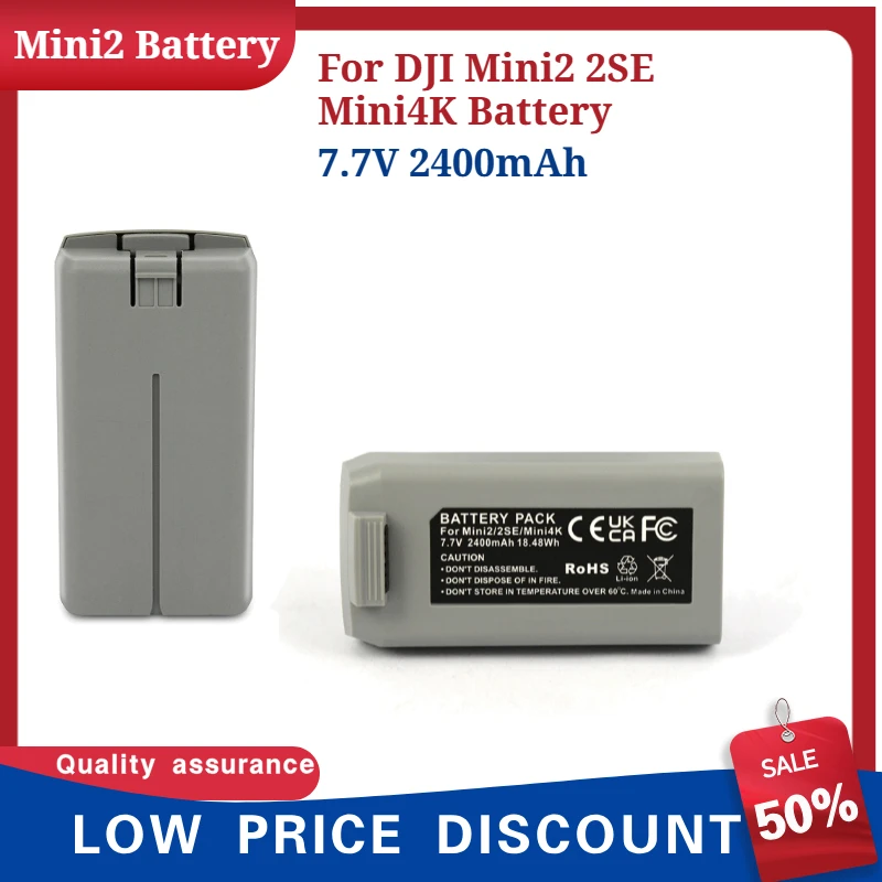 High quality For DJI Mini2 2SE Mini4K Battery 2400mAh 7.7V New Replacement Drone Battery
High quality For DJI Mini2 2SE Mini4K Battery 2400mAh 7.7V New Replacement Drone Battery