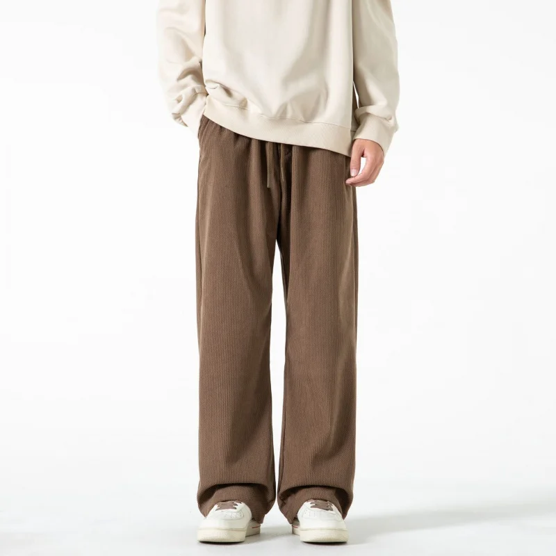 Men's Texture Drawstring Waist Wide Leg Pants Casual Versatile Light Mature Style Daily Lazy Wear Fashionable
Men's Texture Drawstring Waist Wide Leg Pants Casual Versatile Light Mature Style Daily Lazy Wear Fashionable