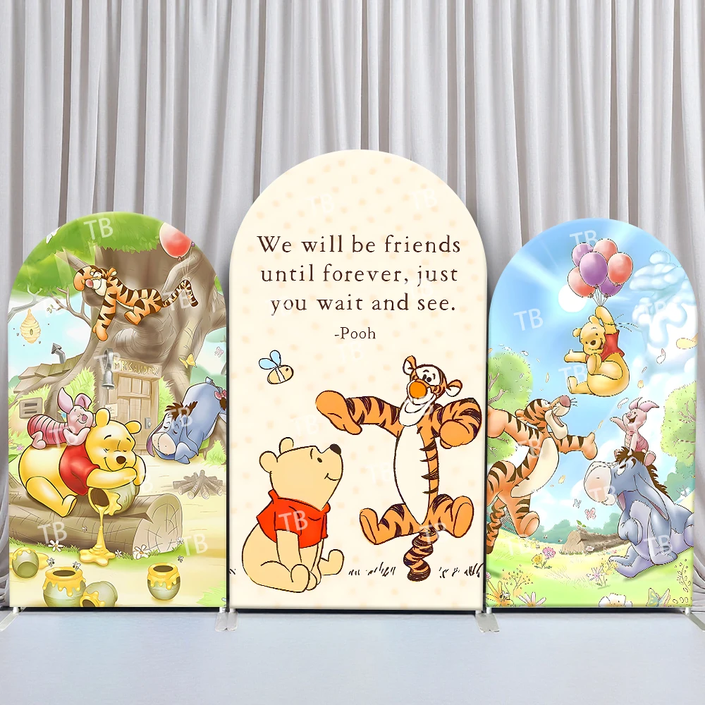 Disney Winnie The Pooh Theme Arch Backdrop Cover Tigger Pink Pig for Baby Shower Kid Party Decor Fabric Background Wall Supplies
Disney Winnie The Pooh Theme Arch Backdrop Cover Tigger Pink Pig for Baby Shower Kid Party Decor Fabric Background Wall Supplies
