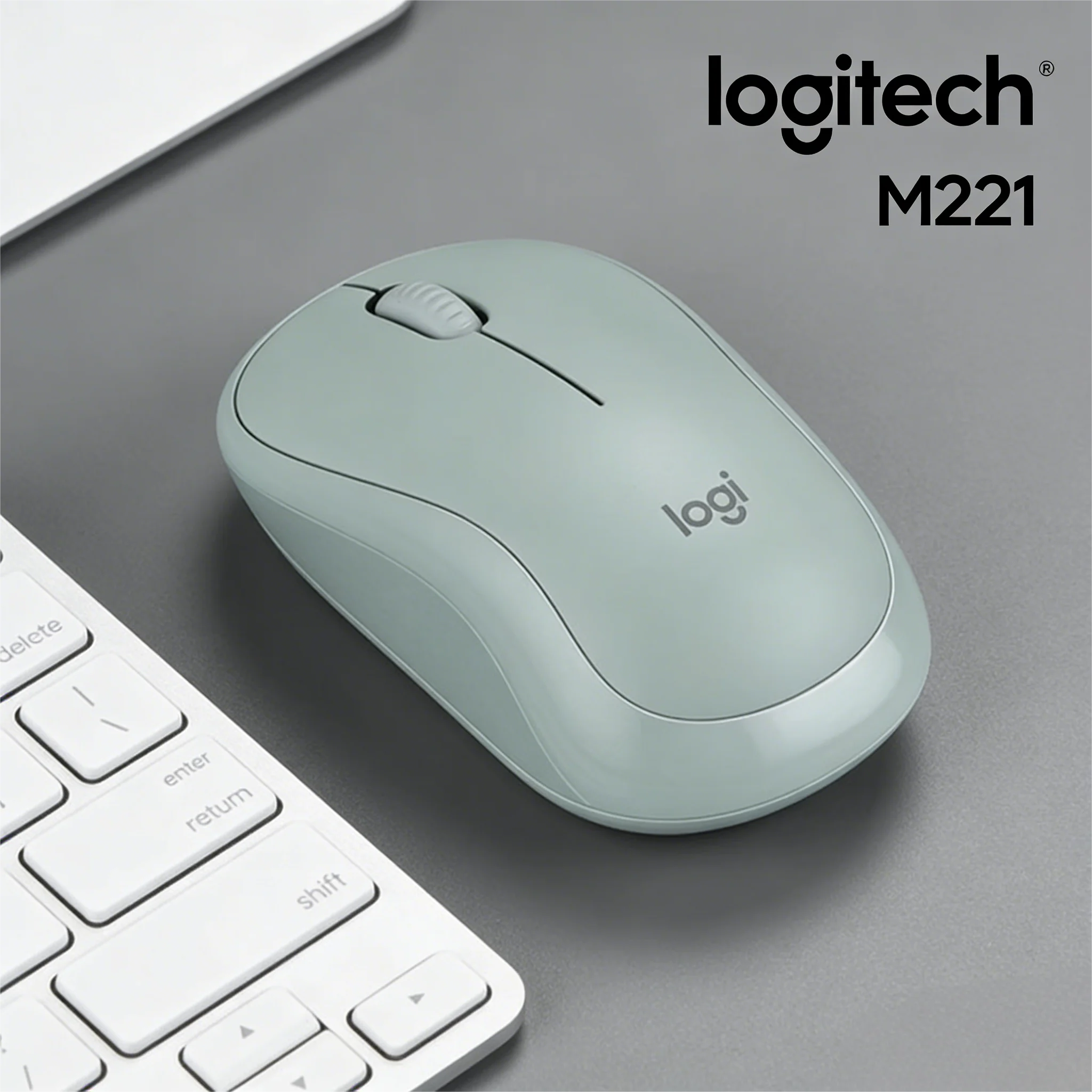 Logitech M221 - 90% снижение шума для офисного использования
Logitech M221 - 90% снижение шума для офисного использования