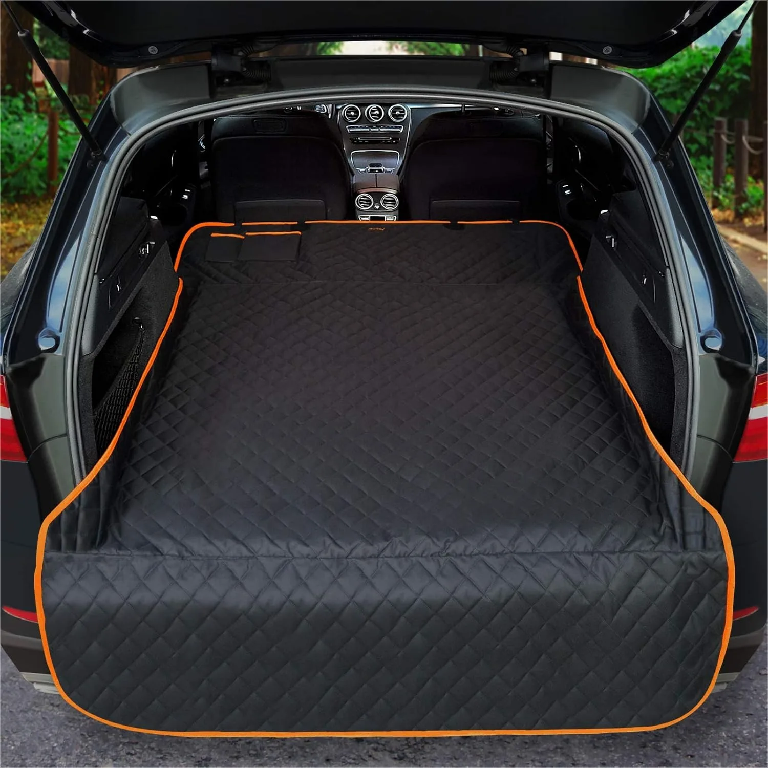 Cargo Liner for Dogs Waterproof Pet Cargo Cover for SUV with Bumper Flap, Heavy Duty Nonslip Dog Trunk Protector, Washable Seat
Cargo Liner for Dogs Waterproof Pet Cargo Cover for SUV with Bumper Flap, Heavy Duty Nonslip Dog Trunk Protector, Washable Seat