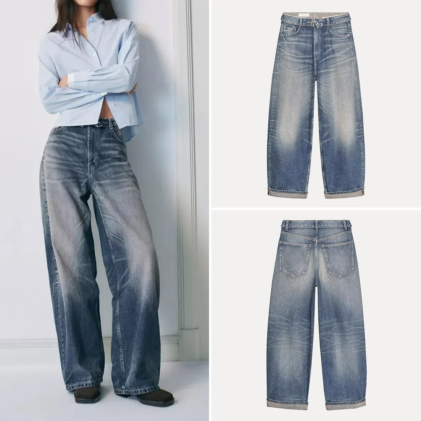 Модные джинсы со средней посадкой и манжетами, женские свободные повседневные джинсы, одежда на четыре сезона, осень 2023, Новое поступление Z
Модные джинсы со средней посадкой и манжетами, женские свободные повседневные джинсы, одежда на четыре сезона, осень 2023, Новое поступление Z