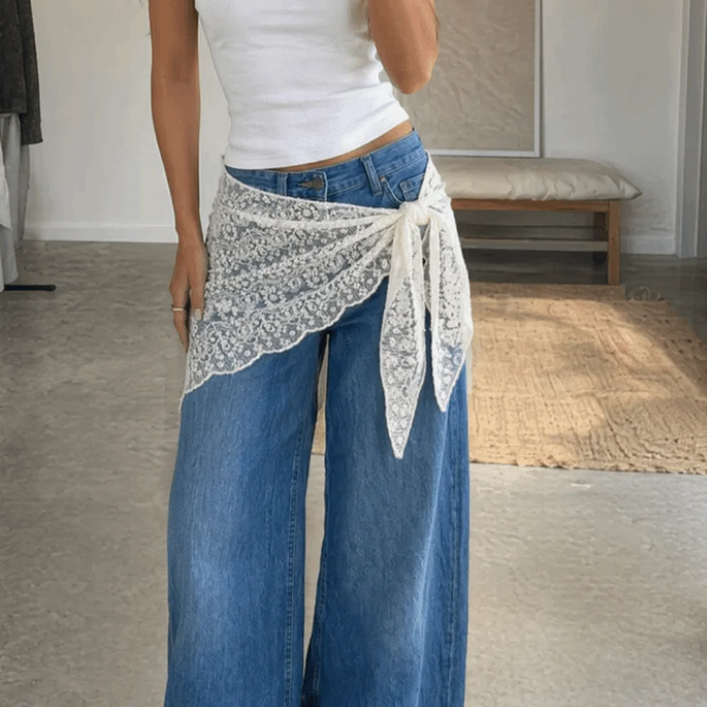 Lace Up Triangle Hip Scarf White Lace Trim Detachable Crochet Short Skirt Wrap Layered Design Sophisticated
Lace Up Triangle Hip Scarf White Lace Trim Detachable Crochet Short Skirt Wrap Layered Design Sophisticated