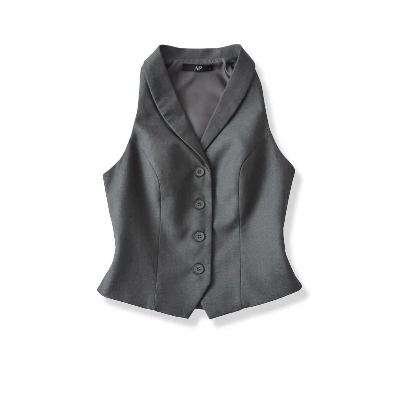 Летний модный винтажный жилет с дизайнерским подходом, короткий жилет
Летний модный винтажный жилет с дизайнерским подходом, короткий жилет