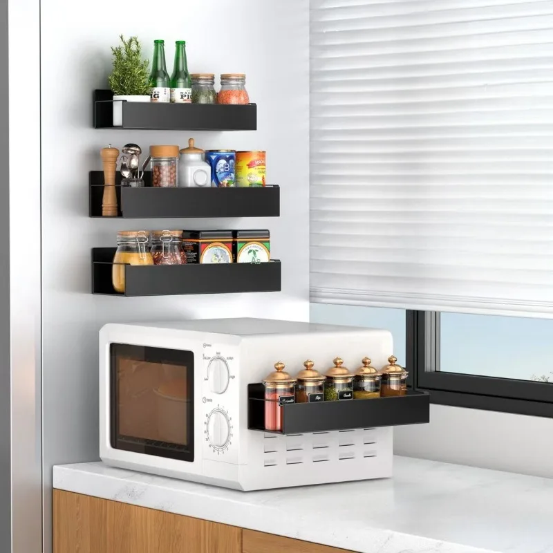 Kitchen magnetic storage rack strong magnetic storage punch-free side rack removable storage rack spice rack
Kitchen magnetic storage rack strong magnetic storage punch-free side rack removable storage rack spice rack