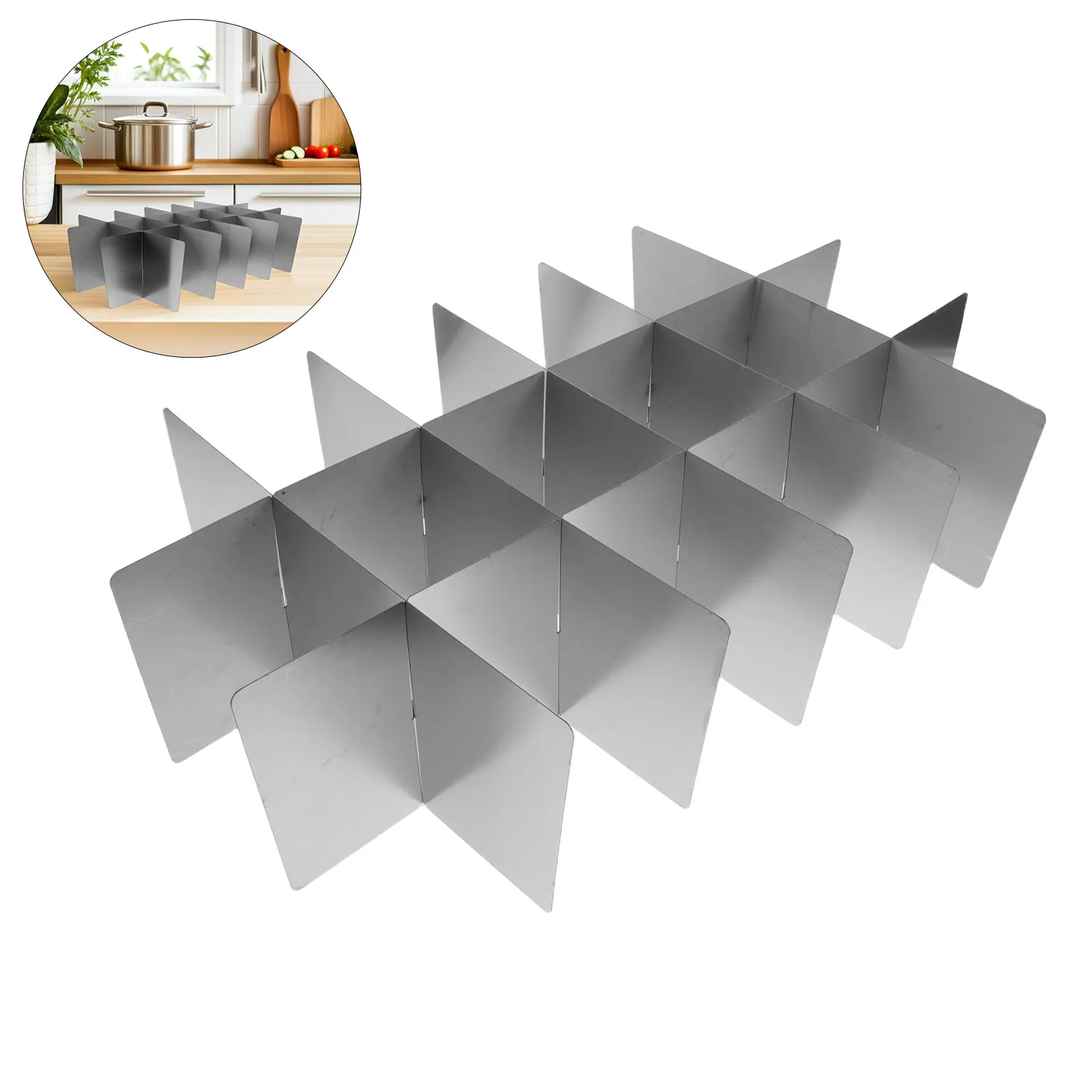 18-Grid Stainless Steel Round Divided Plates Japanese Style Hot Pot Divider Insert for Kitchen Cooking Pan Separator Reusable
18-Grid Stainless Steel Round Divided Plates Japanese Style Hot Pot Divider Insert for Kitchen Cooking Pan Separator Reusable