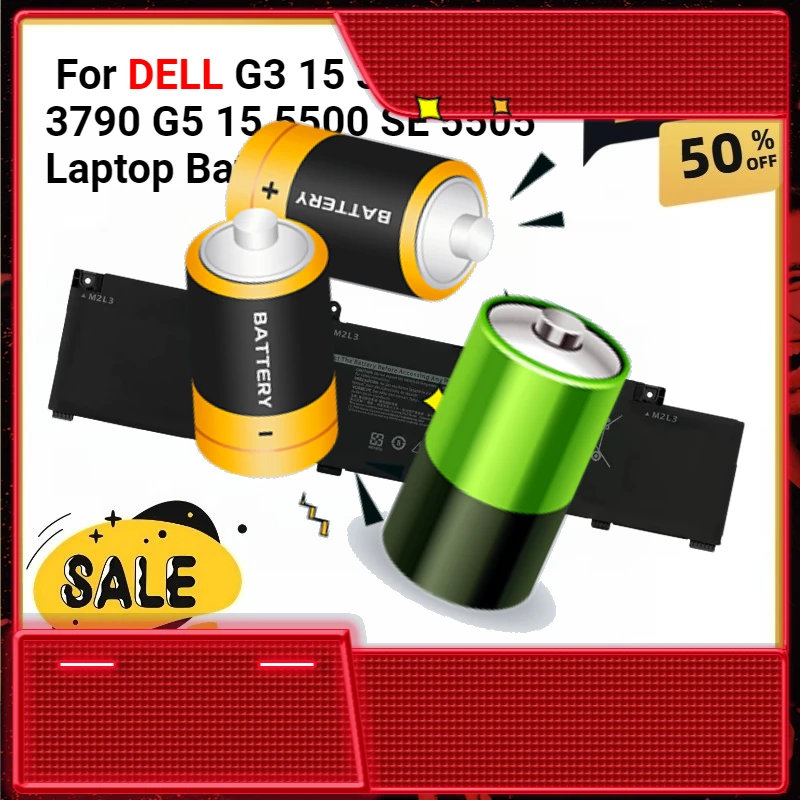 MV07R 266J9 For DELL G3 15 3500 3590 3790 G5 15 5500 SE 5505 Laptop Battery
MV07R 266J9 For DELL G3 15 3500 3590 3790 G5 15 5500 SE 5505 Laptop Battery