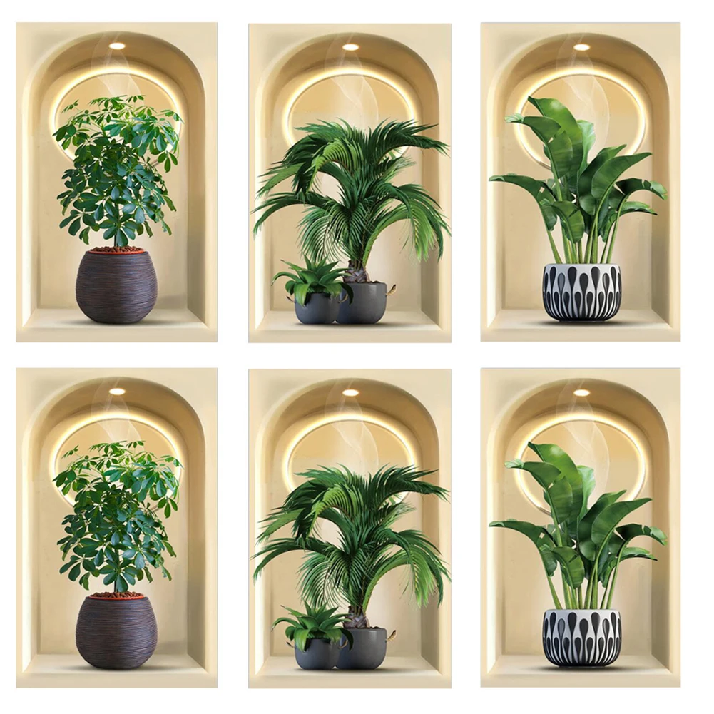 8Pcs Plant Wall Sticker Realistic Green Potted Wall Art Stickers 3D Wall Sticker Living Room Bedroom Wall Stickers Decoration
8Pcs Plant Wall Sticker Realistic Green Potted Wall Art Stickers 3D Wall Sticker Living Room Bedroom Wall Stickers Decoration