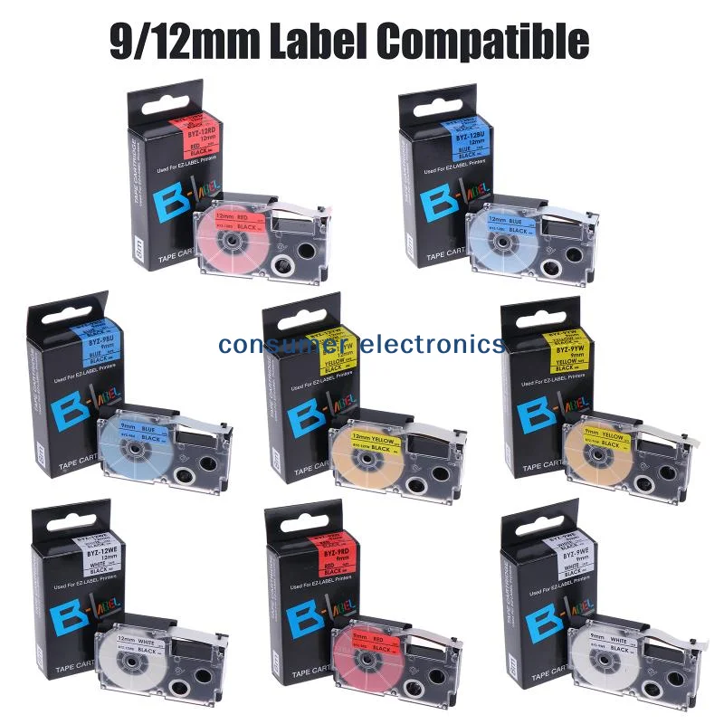 portable9mm 12mm Label Ribbon Tape Compatible with XR Series Waterproof for School Office Labeling Machinepractical
portable9mm 12mm Label Ribbon Tape Compatible with XR Series Waterproof for School Office Labeling Machinepractical