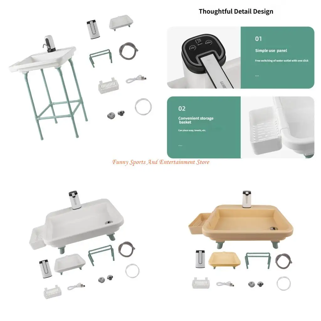 C4DE Portable Camping Sink With Electric Water And Regulable Stand For Outdoor Washing
C4DE Portable Camping Sink With Electric Water And Regulable Stand For Outdoor Washing