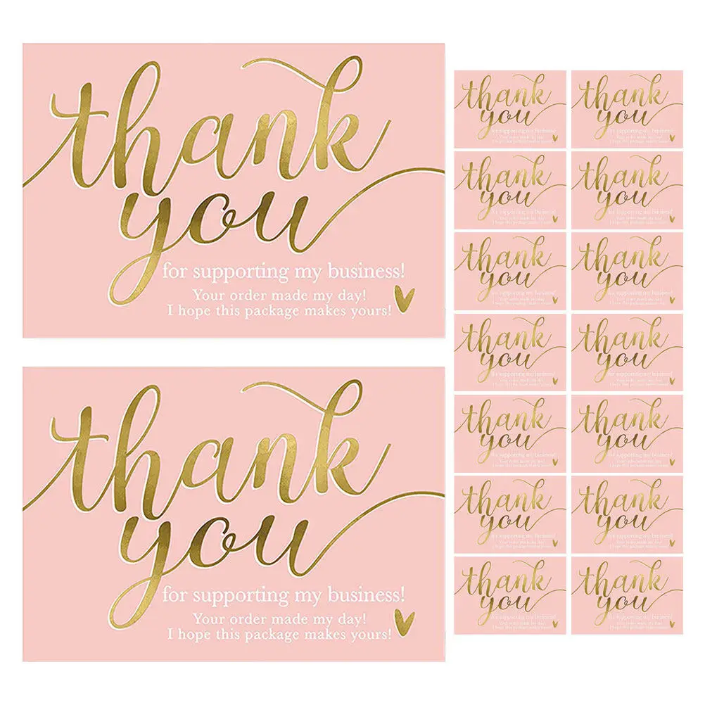 50Pcs Small Business Thank You Cards Elegant Appreciation Cards for Order Packaging Support Thank You Notes for Customers
50Pcs Small Business Thank You Cards Elegant Appreciation Cards for Order Packaging Support Thank You Notes for Customers