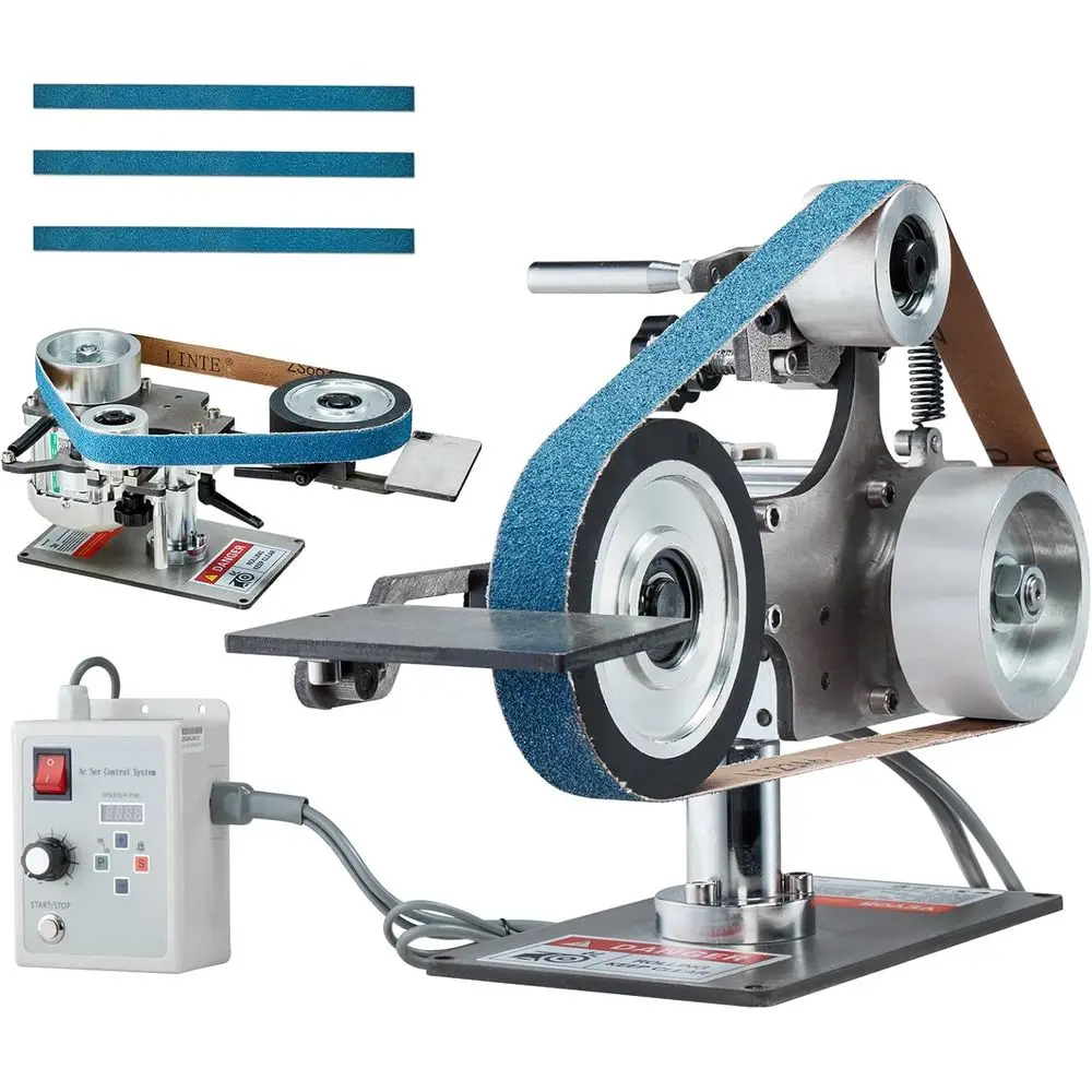 Belt Grinder Sr, 30 x 1-Inch VariablBelt Polisher with VD, 550W Polishing Grinding hine with 2 Grinding Moulds & 3PCS Sanding Be
Belt Grinder Sr, 30 x 1-Inch VariablBelt Polisher with VD, 550W Polishing Grinding hine with 2 Grinding Moulds & 3PCS Sanding Be
