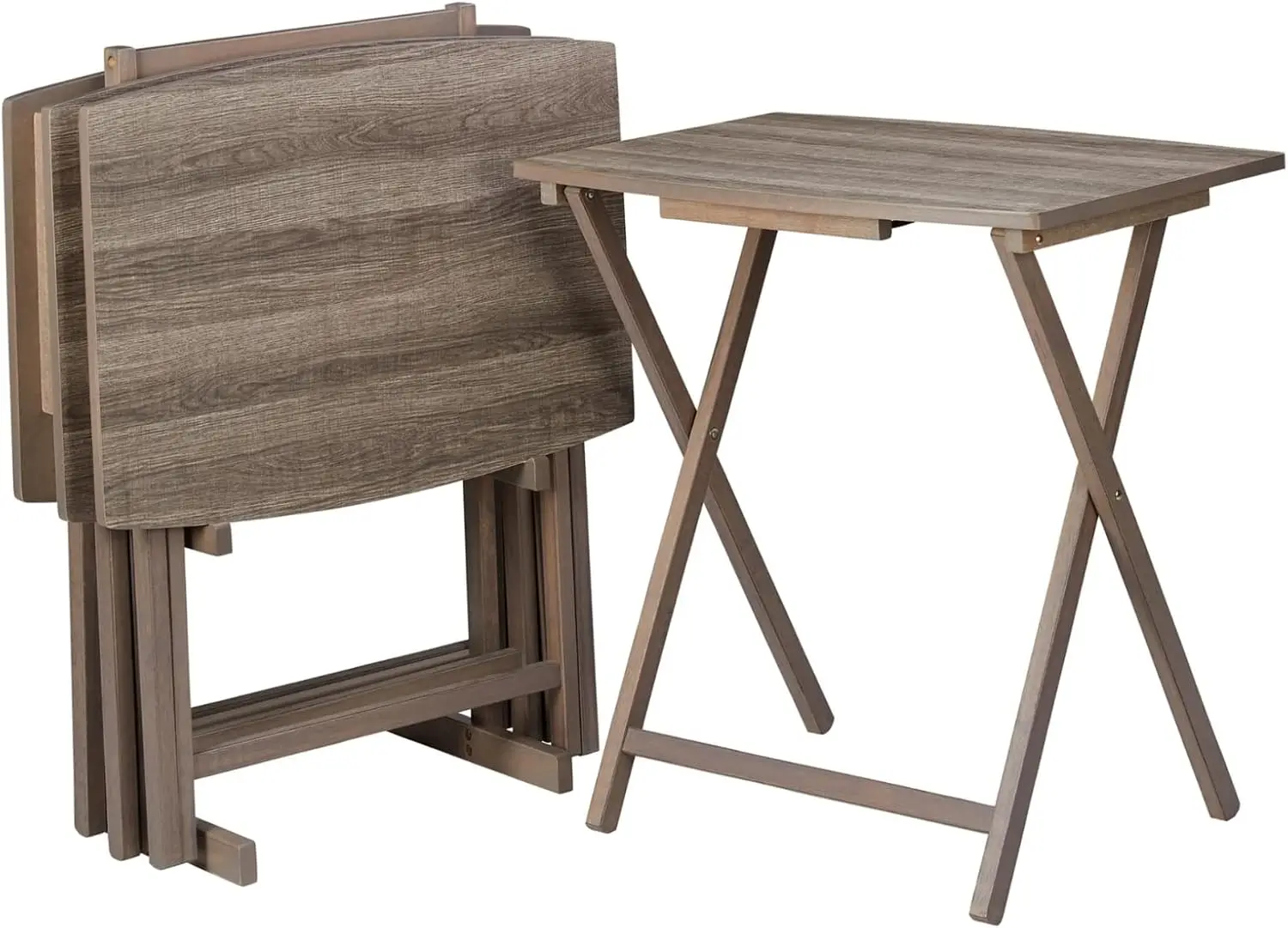 Foldable Xl Oversized Tv Tray Tables Set Four Trays One Stand Folding Snack Dinner Table Grey
Foldable Xl Oversized Tv Tray Tables Set Four Trays One Stand Folding Snack Dinner Table Grey
