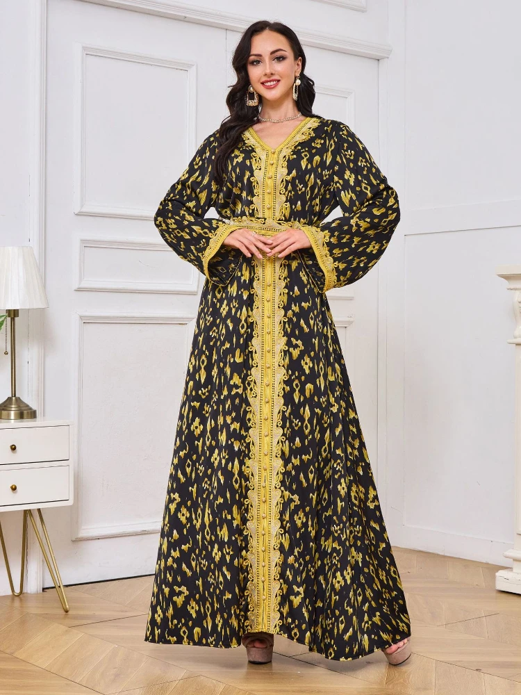 Moroccan Kaftan Dubai Long Dresses Women Abaya Evening Dress Abayas Robe Party Banquet Caftan Jalabiya Muslim Ramadan Eid
Moroccan Kaftan Dubai Long Dresses Women Abaya Evening Dress Abayas Robe Party Banquet Caftan Jalabiya Muslim Ramadan Eid