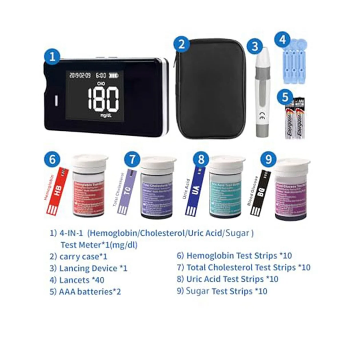 cholesterol test kit Hemoglobin Tester Kit Hemoglobin Tester Cholesterol Test Kit Uric Acid Test Kit Contains a Total of 40 Test
cholesterol test kit Hemoglobin Tester Kit Hemoglobin Tester Cholesterol Test Kit Uric Acid Test Kit Contains a Total of 40 Test