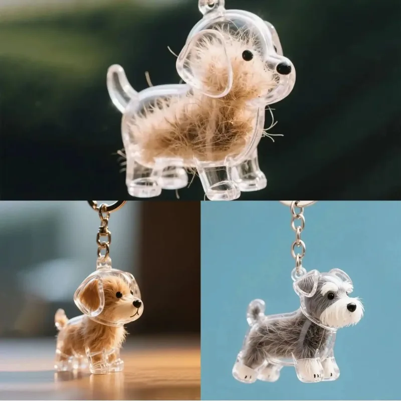 Cute Puppy Transparent Hair Storage Box DIY Handmade Pendant Keychain Pendant Decoration
Cute Puppy Transparent Hair Storage Box DIY Handmade Pendant Keychain Pendant Decoration
