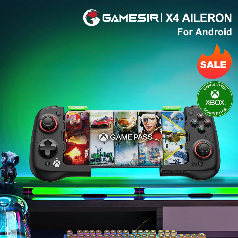 GameSir X4 Aileron X4A Xbox Mobile Gaming Controller with Versatile Compatibility and Pocket Sized For Easy Carrying for Android
GameSir X4 Aileron X4A Xbox Mobile Gaming Controller with Versatile Compatibility and Pocket Sized For Easy Carrying for Android