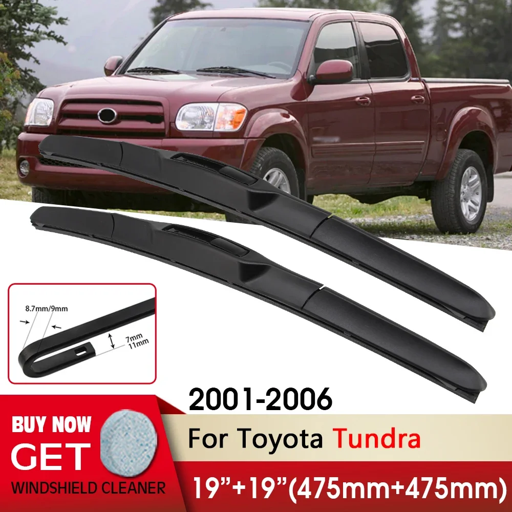 Car Wiper RHD & LHD Front Wiper Blade 19"+19" For Toyota Tundra 2001-2006 Fit U Hook Arm Windshield Windscreen Front Window
Car Wiper RHD & LHD Front Wiper Blade 19"+19" For Toyota Tundra 2001-2006 Fit U Hook Arm Windshield Windscreen Front Window