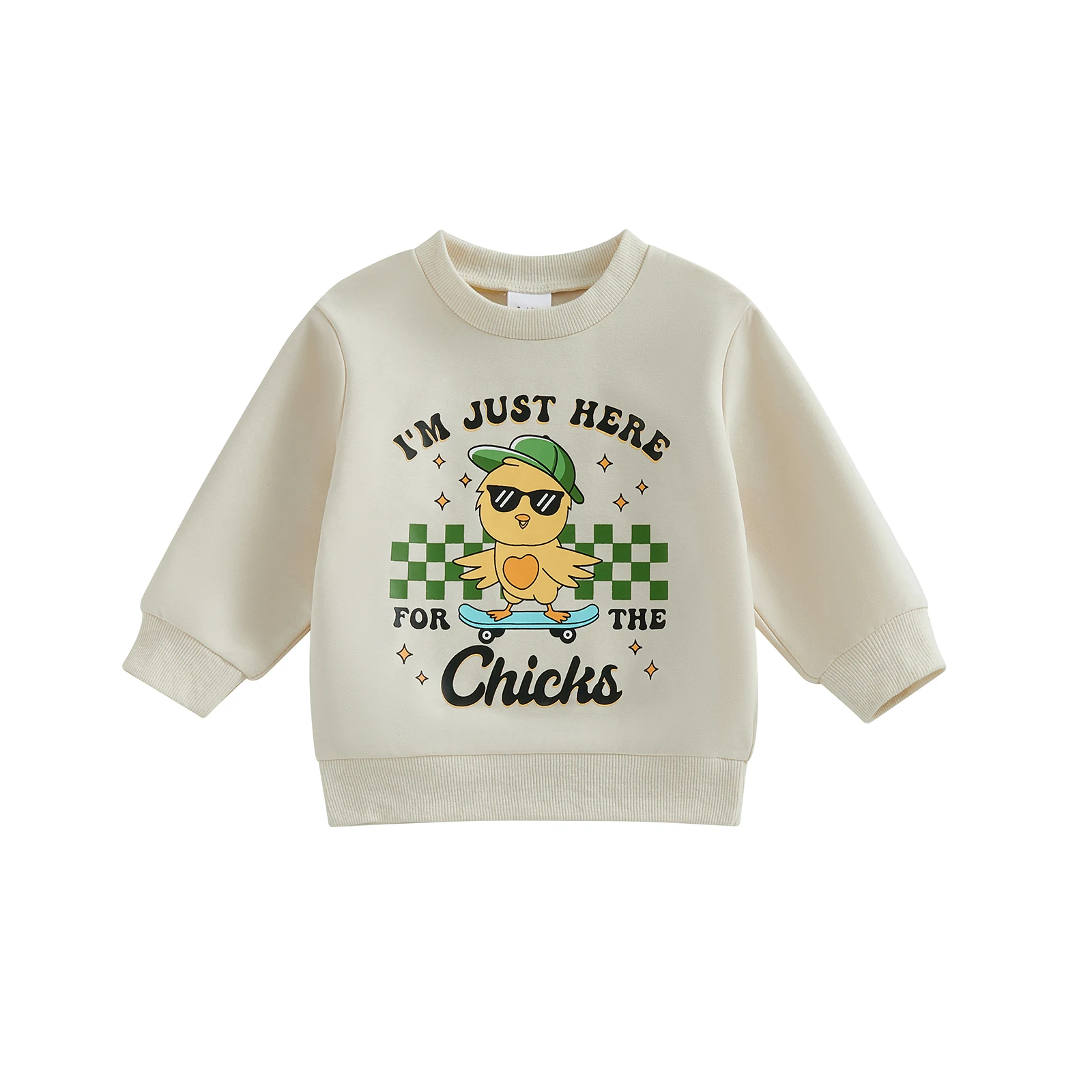 Little Boys Easter Sweatshirts Long Sleeve Round Neck Letter Chicken Eggs Dinosaur Print Pullover
Little Boys Easter Sweatshirts Long Sleeve Round Neck Letter Chicken Eggs Dinosaur Print Pullover