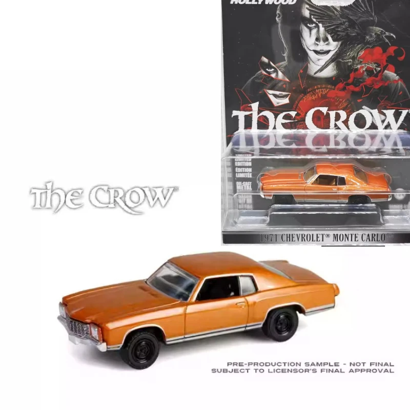 Зеленый свет 1:64 - Ворон (1994) - 1971, винтажная модель седана Монте-Карло, ограниченная серия, Коллекционная настенная подвеска, подарок, автомобиль из сплава Mo
Зеленый свет 1:64 - Ворон (1994) - 1971, винтажная модель седана Монте-Карло, ограниченная серия, Коллекционная настенная подвеска, подарок, автомобиль из сплава Mo