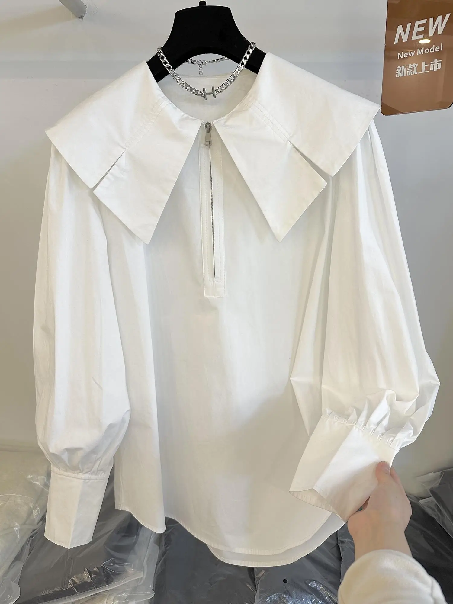 Long Sleeve Shirts Women Peter Pan Collar Y2k Blouse Blusas Mujer Casual Korean Preppy Style Tops Spring
Long Sleeve Shirts Women Peter Pan Collar Y2k Blouse Blusas Mujer Casual Korean Preppy Style Tops Spring