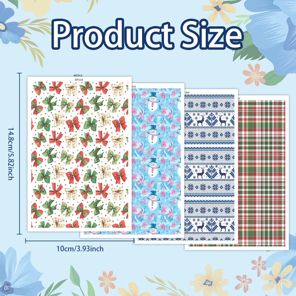 Christmas Knot Snowman Grid Moose Pattern Polymer Clay Transfer Paper Stickers for Diy Jewelry Earrings Printing Paper Making
Christmas Knot Snowman Grid Moose Pattern Polymer Clay Transfer Paper Stickers for Diy Jewelry Earrings Printing Paper Making