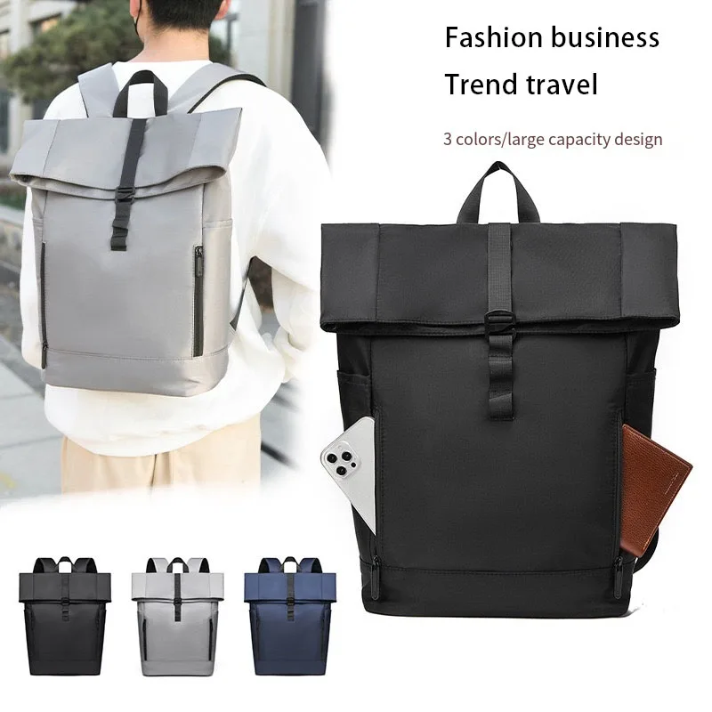 1 Piece of New Roll-Top Backpack, Unisex Casual Bag, Roll-Top Roll-Top Backpack, Student School Bag, Business Computer Bag
1 Piece of New Roll-Top Backpack, Unisex Casual Bag, Roll-Top Roll-Top Backpack, Student School Bag, Business Computer Bag